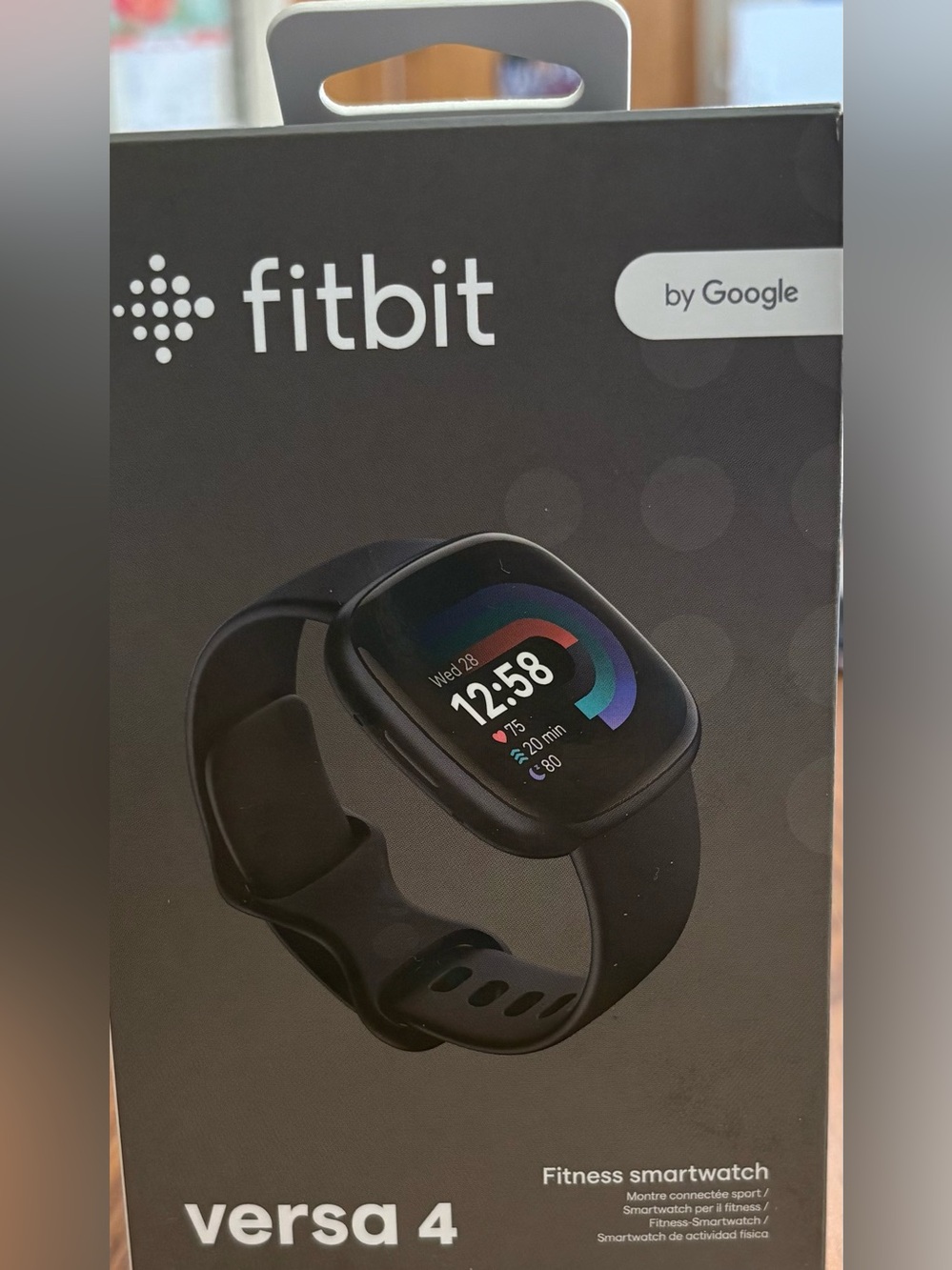 Fitbit Versa 4 Black Smartwatch with Color Display
